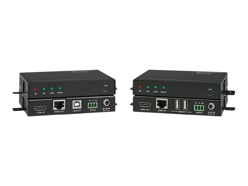 KanexPro 4K HDMI Extender over HDBaseT 2.0 with USB 2.0 - Transmitter and receiver - video/audio/USB/serial extender - HDBaseT - up to 492 ft