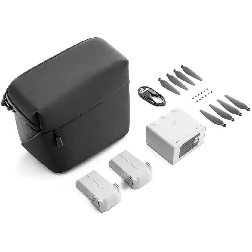 DJI Mini 3 Pro Fly More Kit Plus CP.MA.00000496.01 with 2 DJI Mini 3 Series ligent Flight Battery Plus, Charging Hub, Shoulder Bag Bundle with 128GB Card+ Deco Gear Drone Landing Pad+FPV Headset