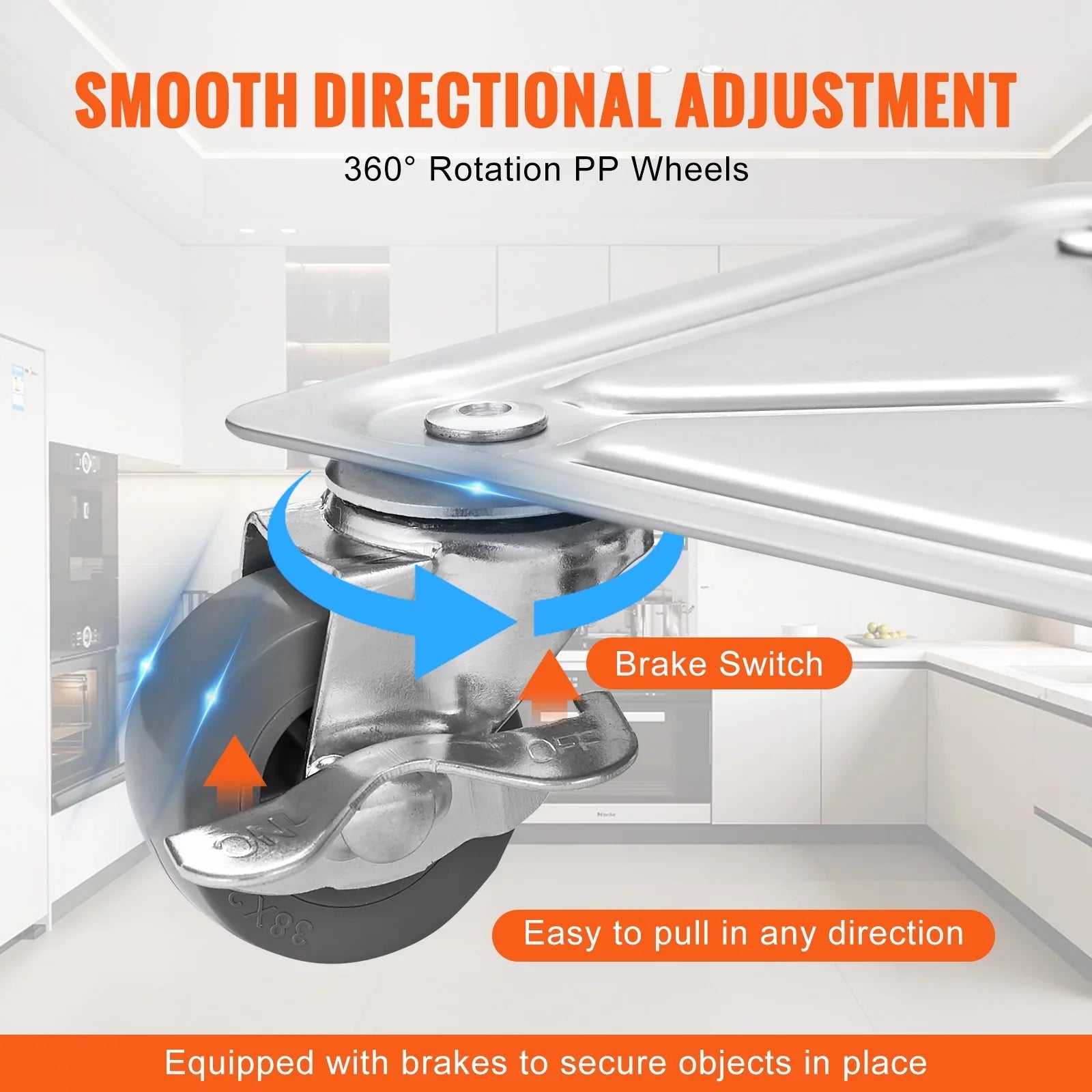 SKYSHALO Furniture Dolly, 500 Lbs Capacity Furniture Lift Mover Tool Set for Moving Heavy Furniture Refrigerator Sofa,Furniture Moving Dollies with 360° PP Swivel Wheels & Carbon Steel Panel
