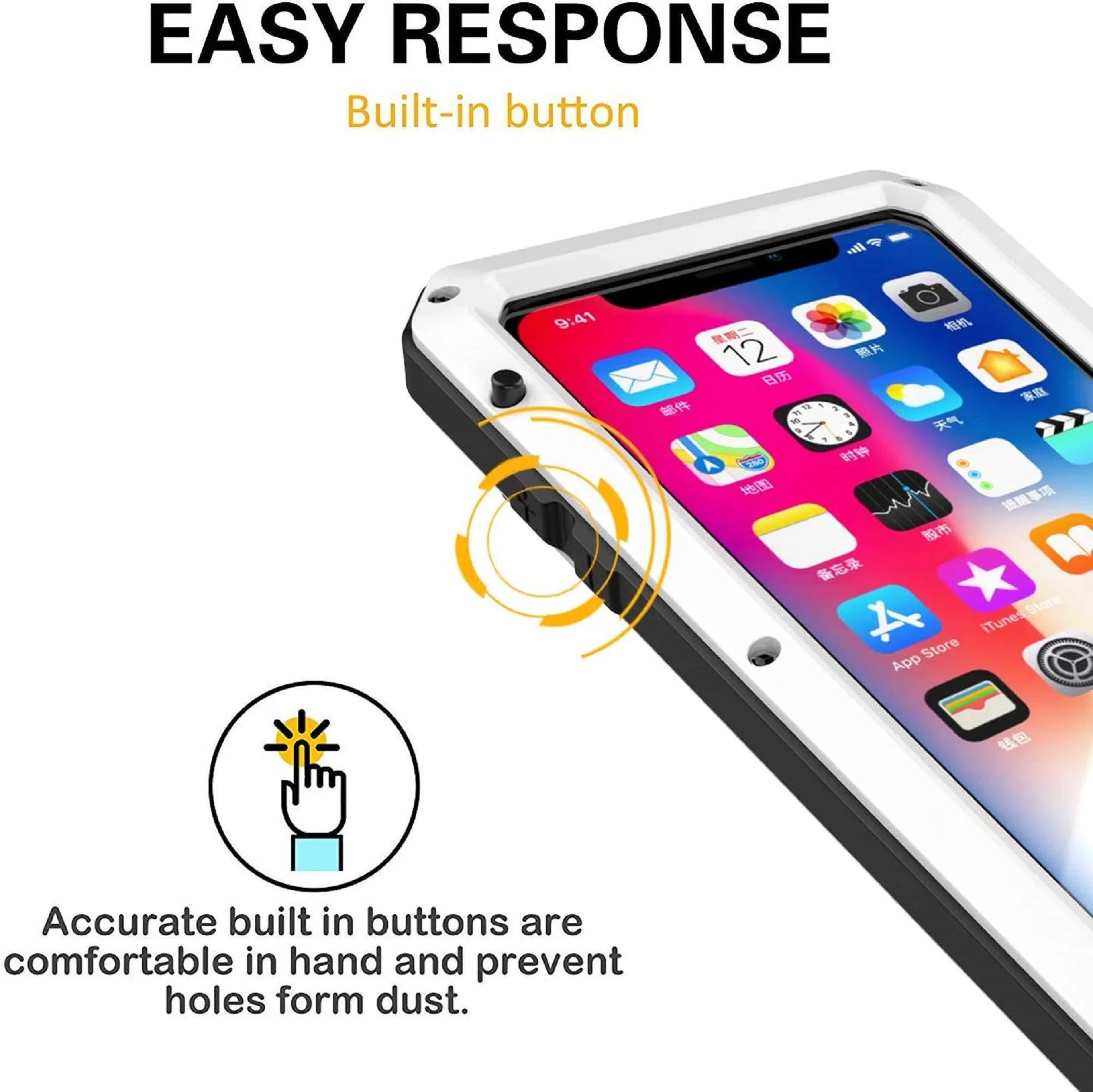 Gorilla Glass Aluminum Metal iPhone 5 Case (Silver) Heavy Duty Military Grade Shockproof and Scratch Strong Protection, Rugged Outdoor Travel