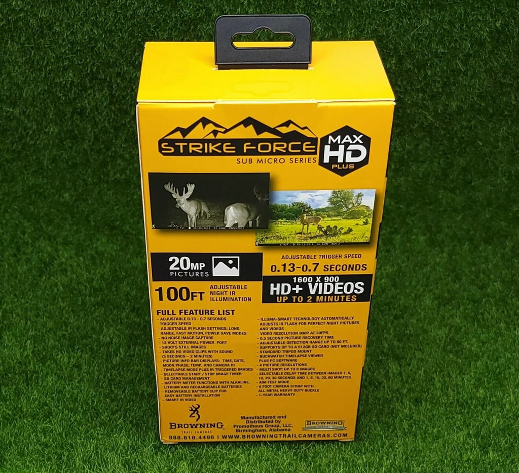 Browning Trail Cameras Strike Force Max HD Plus 20MP Trail Camera