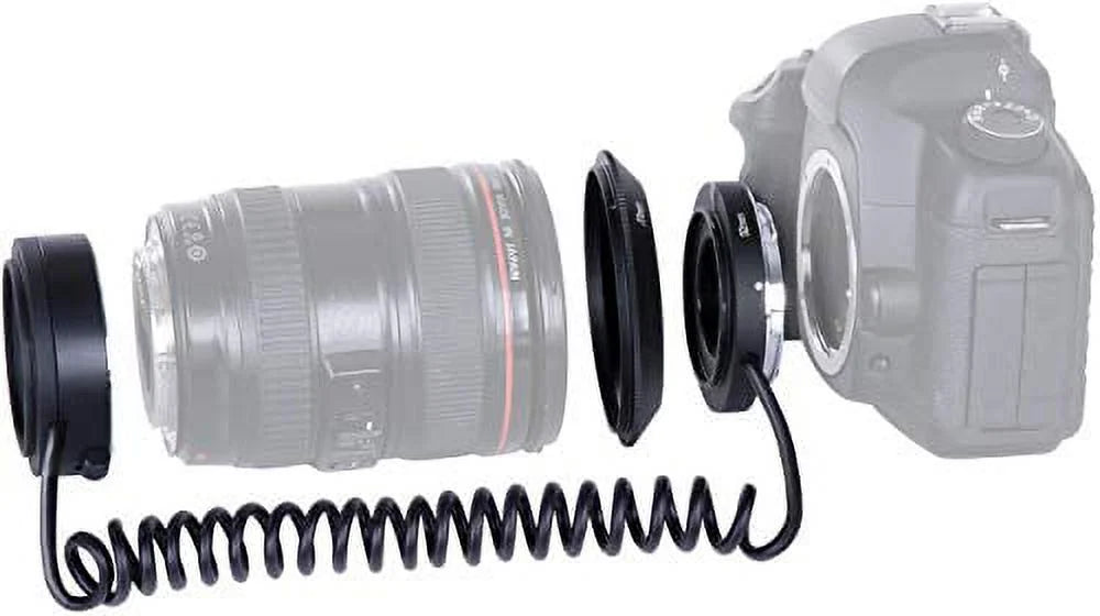 Movo Photo AF Reverse Mount Macro Lens Converter for Canon EOS 80D, 70D, 60D, 50D, 7D, 6D, 5D, 1D, Digital Rebel SL1, T6s, T6i, T5i, T5, T4i & T3i DSLR Cameras