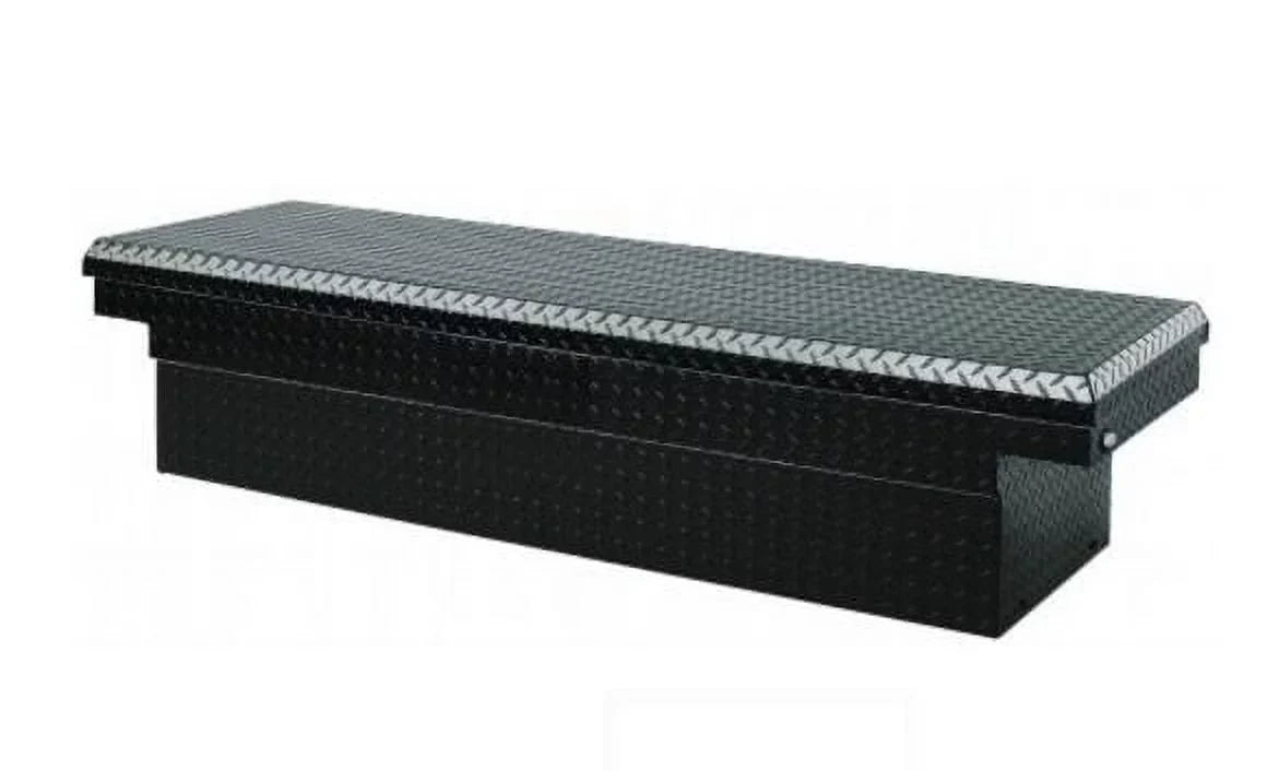 Jobox PAC1580002 Crossover Truck Tool Box, Black Aluminum, 12-cu. Ft. - Quantity 1