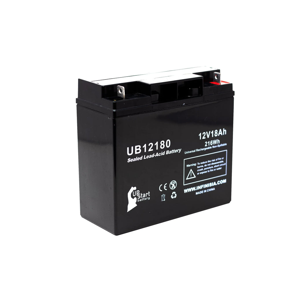 Matching EAGLE PICHER BATTERIES CFMP12V18 Battery - Replacement UB12180 Universal Sealed Lead Acid Battery (12V, 18Ah, 18000mAh, T4 Terminal, AGM, SLA)