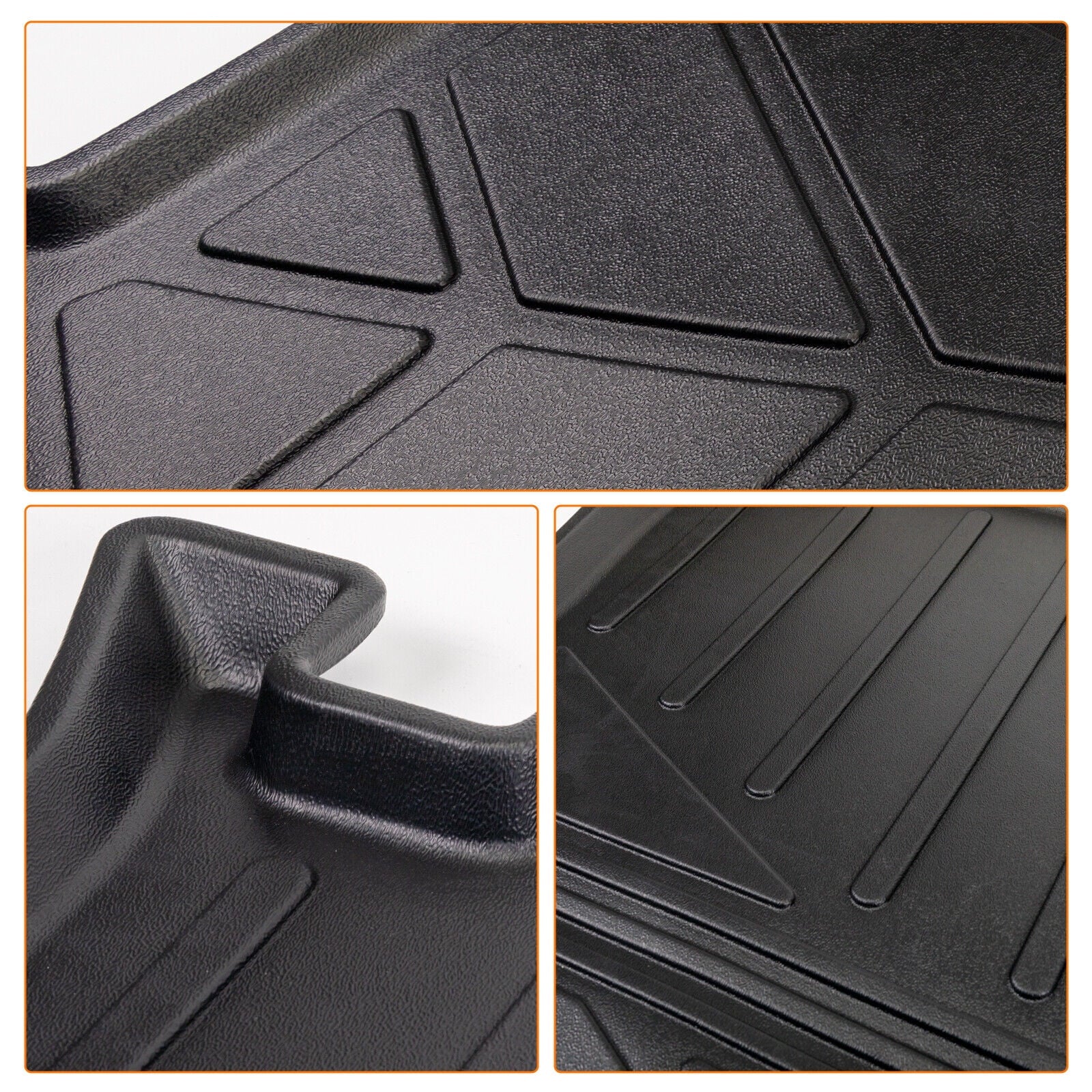 Trunk Mat Custom Fit Jeep Grand Cherokee 2011-2022 TPE Cargo Floor Carpet Rubber Car Rear Cargo Liner Protector All Condition Black