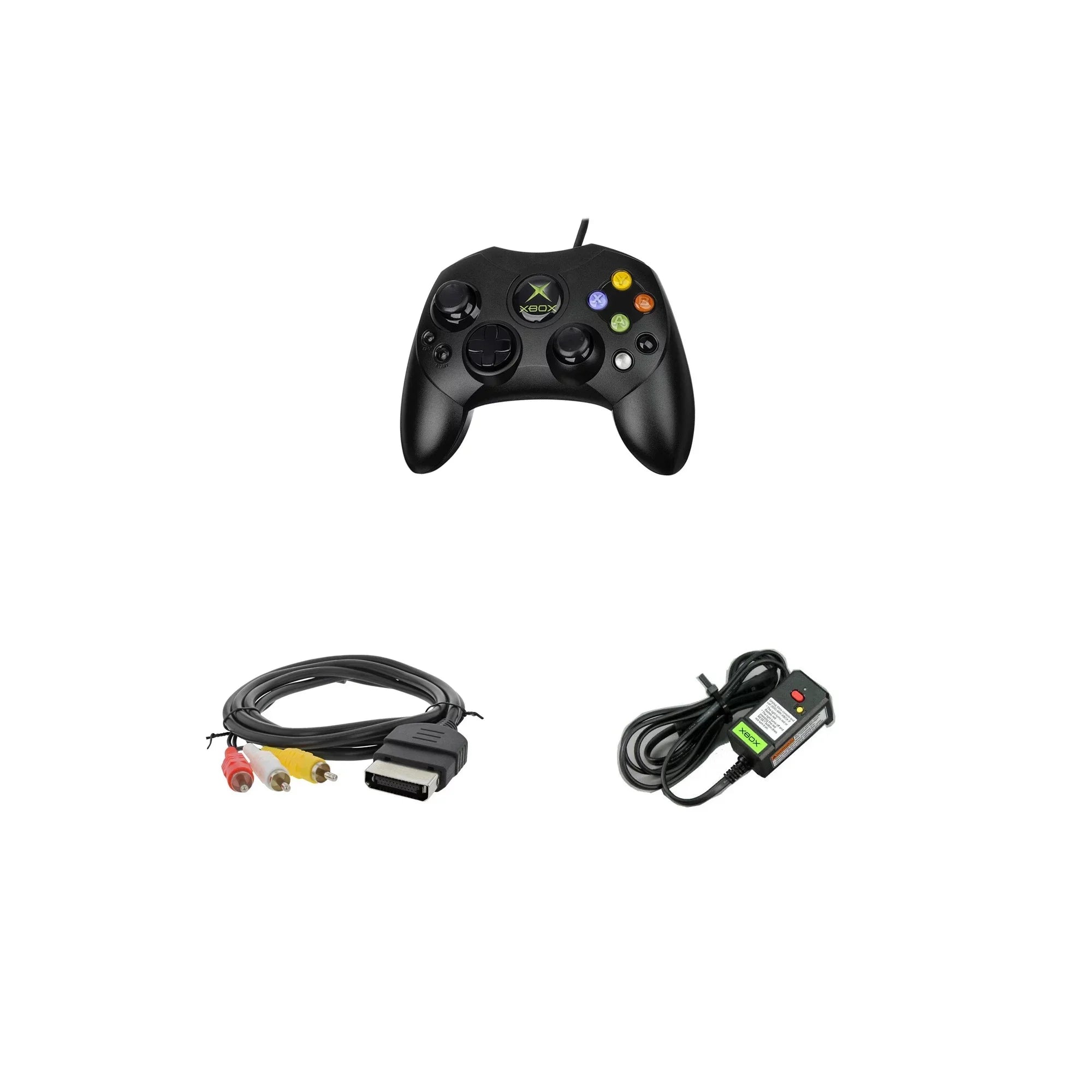 Pre-Owned Microsoft Original Xbox Console with Controller, Power Supply, and AV Cable,Black