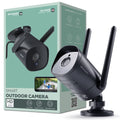 Merkury Smart 1080P Smart Outdoor Security Camera - Condition Night Vision, 2-Way Audio, Black, Wi-Fi