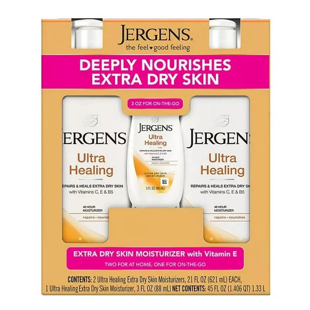 Jergens Ultra Healing Extra Dry Skin Moisturizer (21 fl. oz., 2 pk. + 3 oz.)