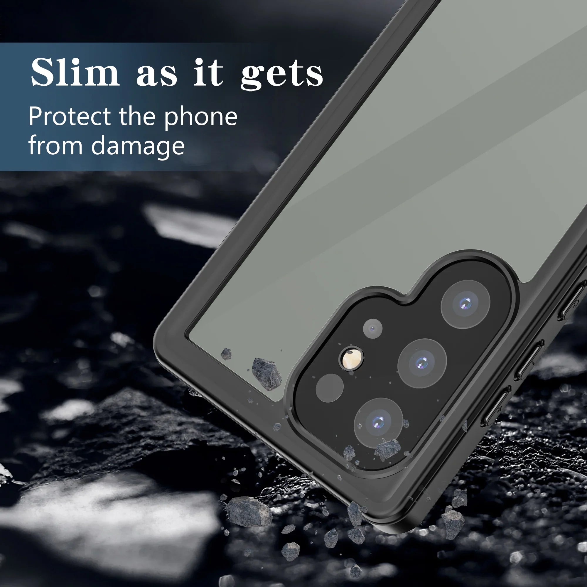 Cowithday Waterproof Case for Samsung Galaxy S24 Ultra 5G Phone 2024, with Screen Protector 360° Full Body Heavy Duty Military Protection Shockproof IP68 Underwater Wrap for Galaxy S24 Ultra, Black
