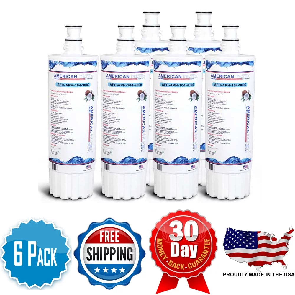 AFC Brand , Water Filters , Fitting with BodyGlove® BG-1000 - 6 Pack - Made in U.S.A.