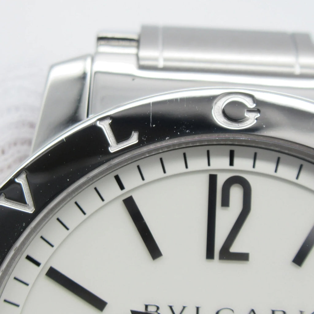Pre-Owned BVLGARI Bvlgari Bvlgari Wrist Watch Watch Wrist Watch BB41S Mechanical Automatic White Stainless Steel BB41S (Good)