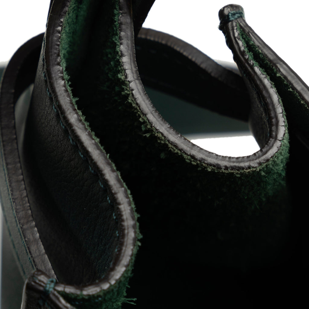 Pre-Owned Authenticated Celine Big Bag Bucket Calf Leather Green Bucket Bag DrawstringBag Unisex (Good)