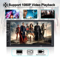 Polarlander Car Stereo Car Audio Double Din 7-inch HD Touch Screen Car radio Player with Multimedia SD USB FM AUX MP5/4/3 mirror link function Bluetooth with 4LED backup camera