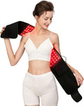 Red Light Therapy Belt, Infrared Light Therapy Wrap Red Light Therapy Device for Body with Timer for Back Shoulder Waist Muscle Pain Relief, Speed Healing LED 660nm & 850nm with Controller (Black)