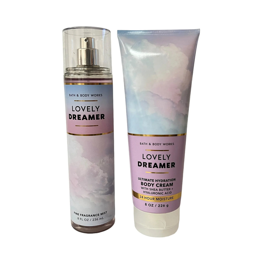 Bath & Body Works Lovely Dream Fragrance Mist & Body Cream Set