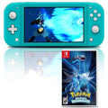 Nintendo Switch Lite Console Turquoise Bundle with Pokemon Brilliant Diamond