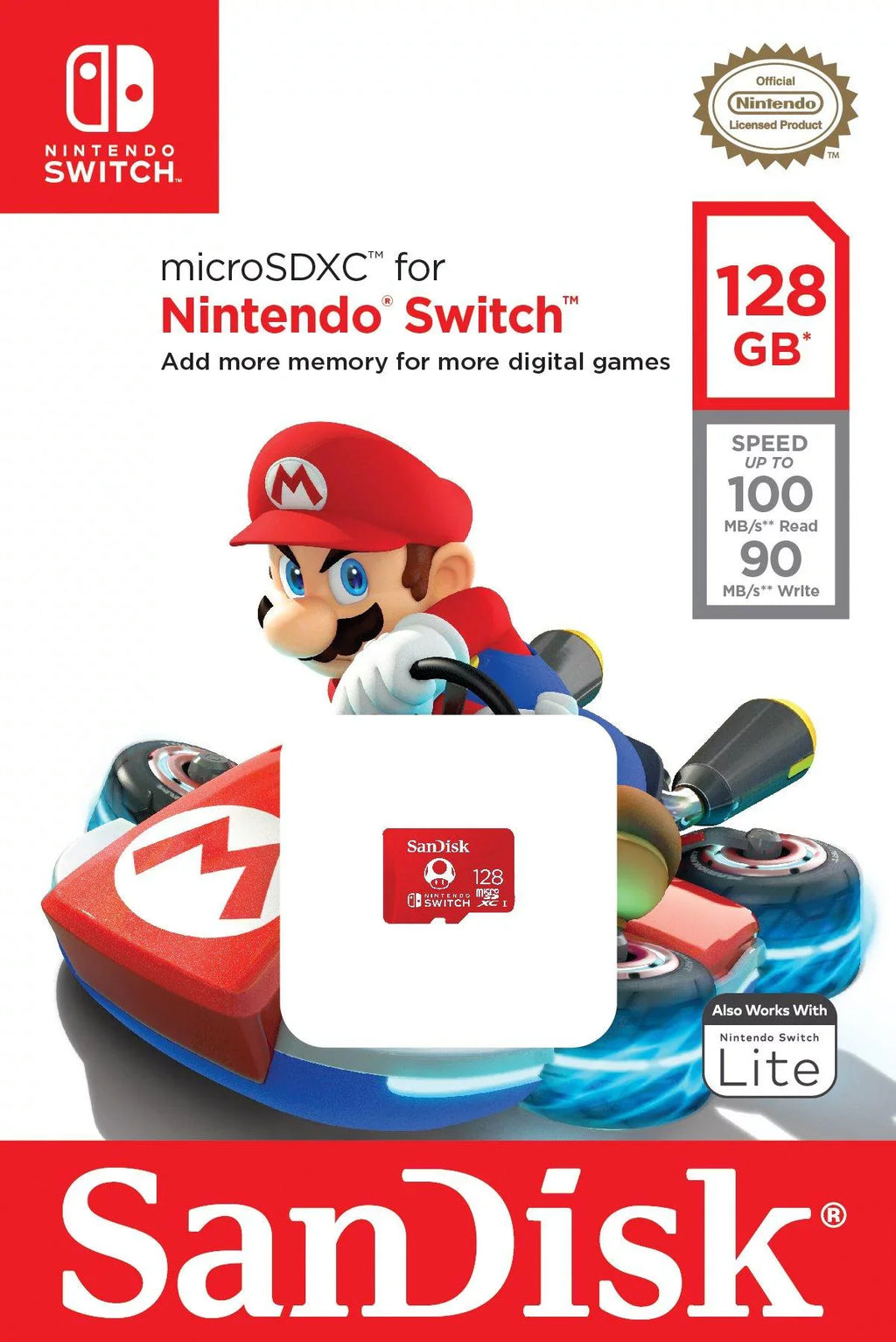 Nintendo Switch™ OLED with Mariokart Deluxe 8 and 128GB Memory Card