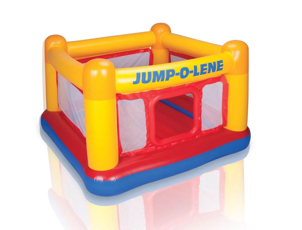 Intex Inflatable Jump-O-Lene Ball Pit Bounce House Play Set with 100 Balls