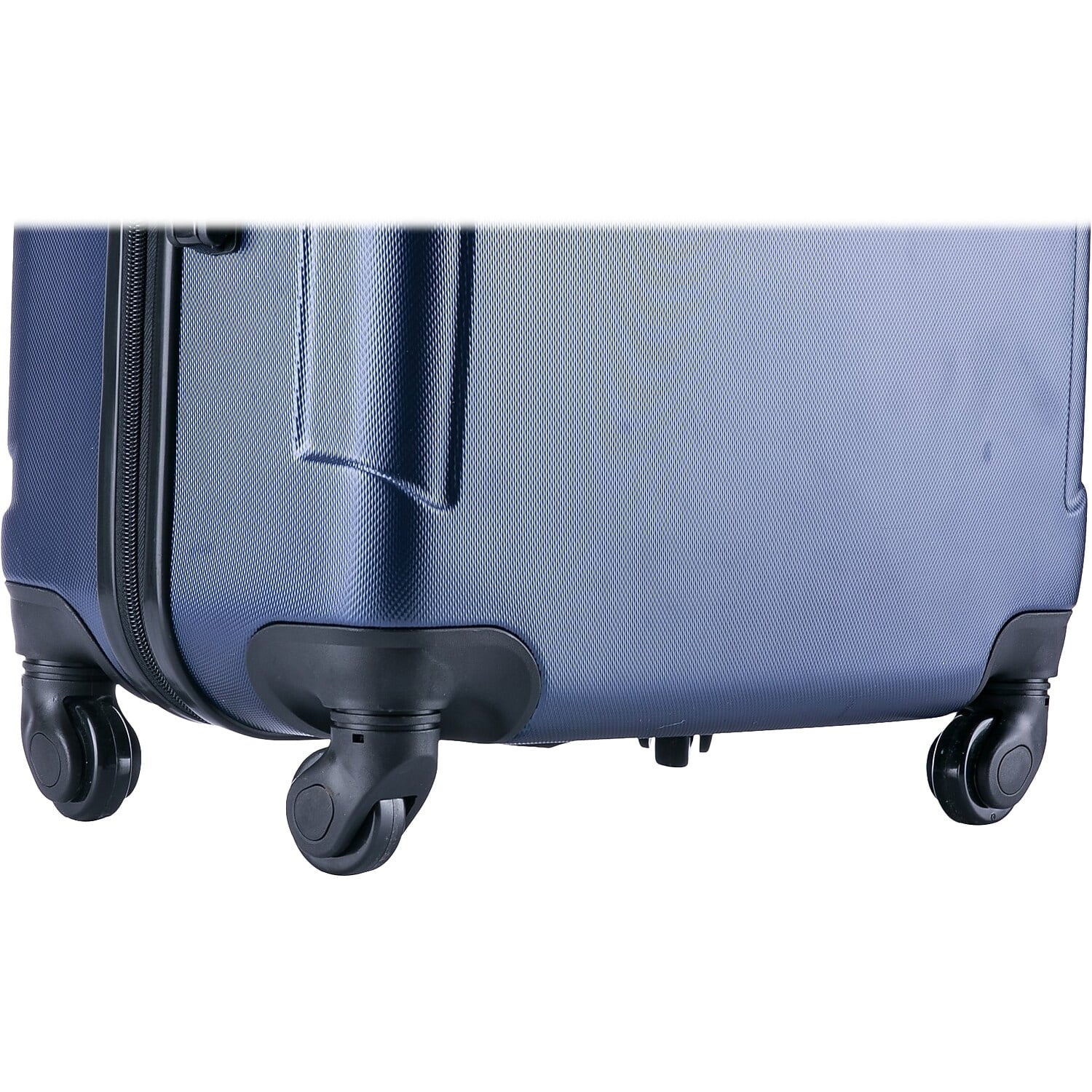 InUSA Pilot Medium Plastic 4-Wheel Spinner Luggage Blue (IUPIL00M-BLU)