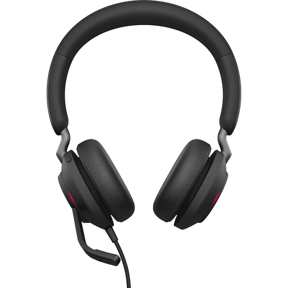 Jabra Evolve2 40 UC Wired Headphones, USB-C, Stereo, Black - Telework Headset for Calls and Music, Enhanced All-Day Comfort, Passive Noise Cancelling Headphones, UC-Optimized with USB-C - (Open Box)