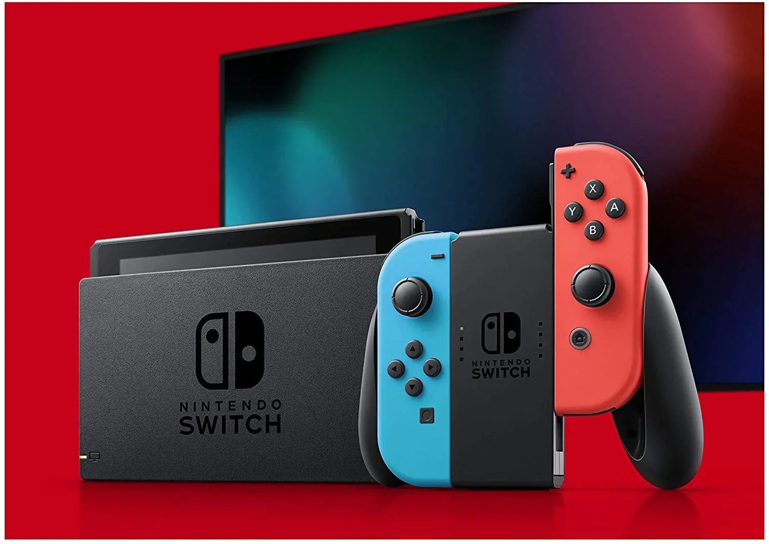Nintendo - Switch 32GB Console - Neon Red/Neon Blue Joy-Con459
