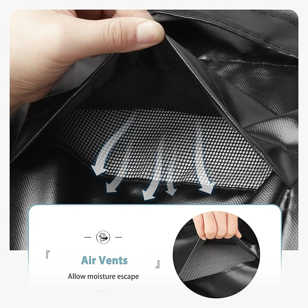 Waterproof Grill Protection for Char-Griller 11" Grill, Heavy Duty 600D Polyester with Anti-UV Coating, 75.5" x 22" x 38.5"