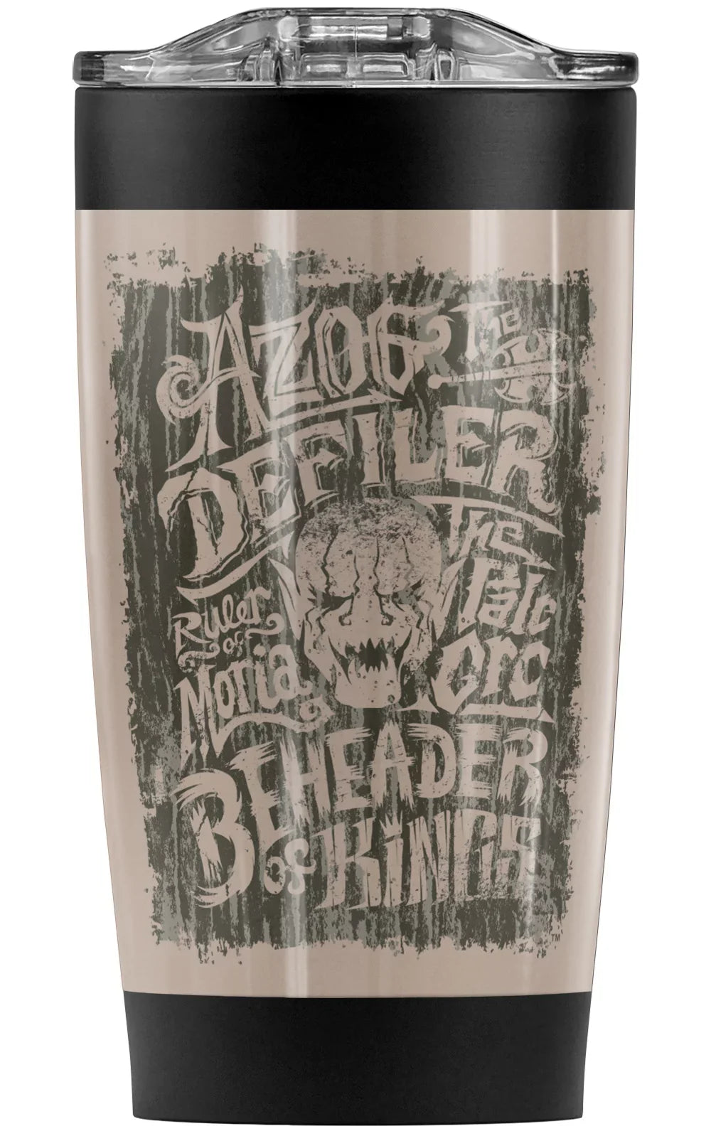 The Hobbit/Azog The Orc Stainless Steel Tumbler 20 oz Coffee Travel Mug/Cup, Vacuum Insulated & Double Wall with Leakproof Sliding Lid | Top-notch for Hot Drinks and Cold Beverages