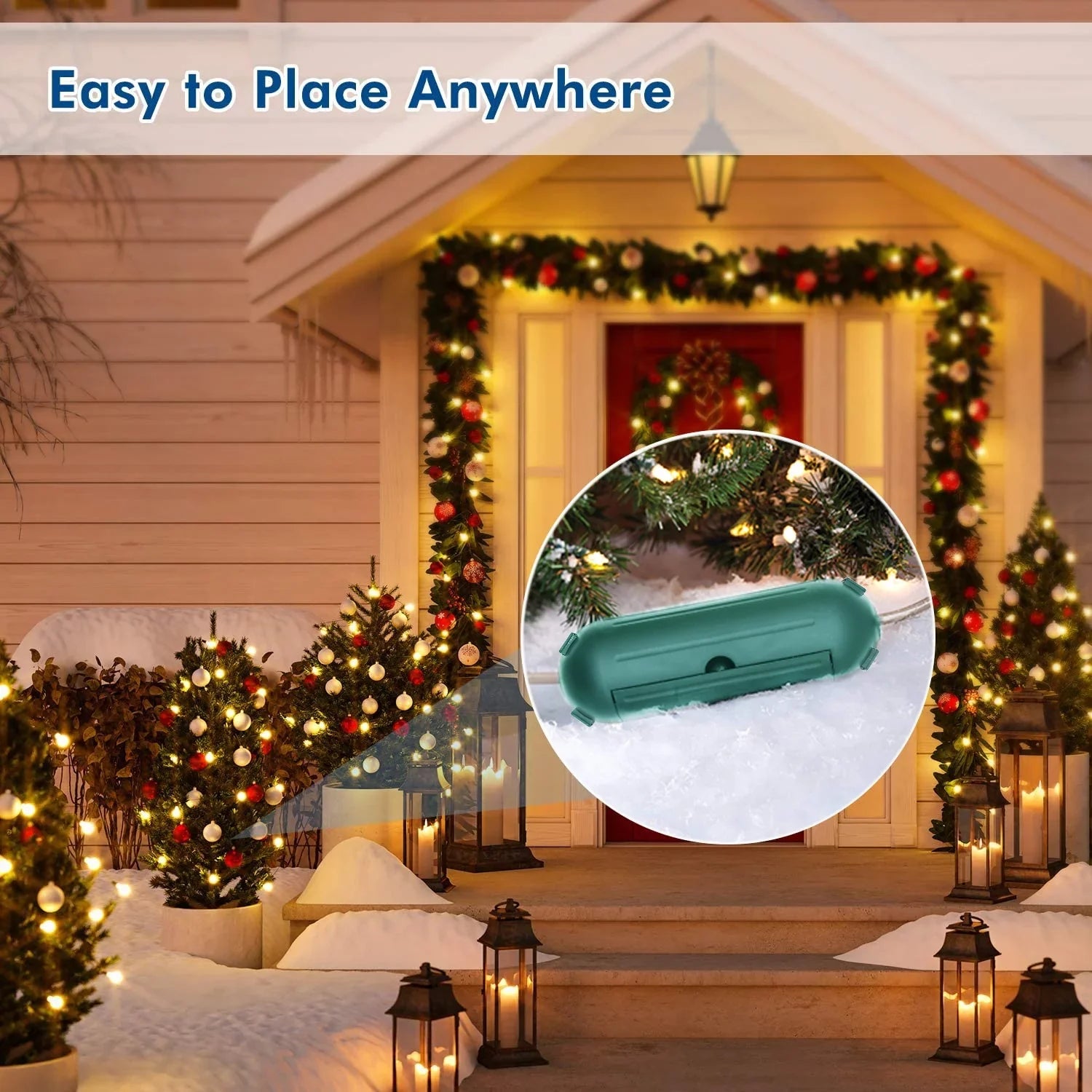 CZS Extension Cord Safety Coating Protectors Plug Connector Safety Seal Enclosure for Outside to Protect Holiday Decorations, LED Strip Light, Power Tool, Fountain,etc (4 Pack)