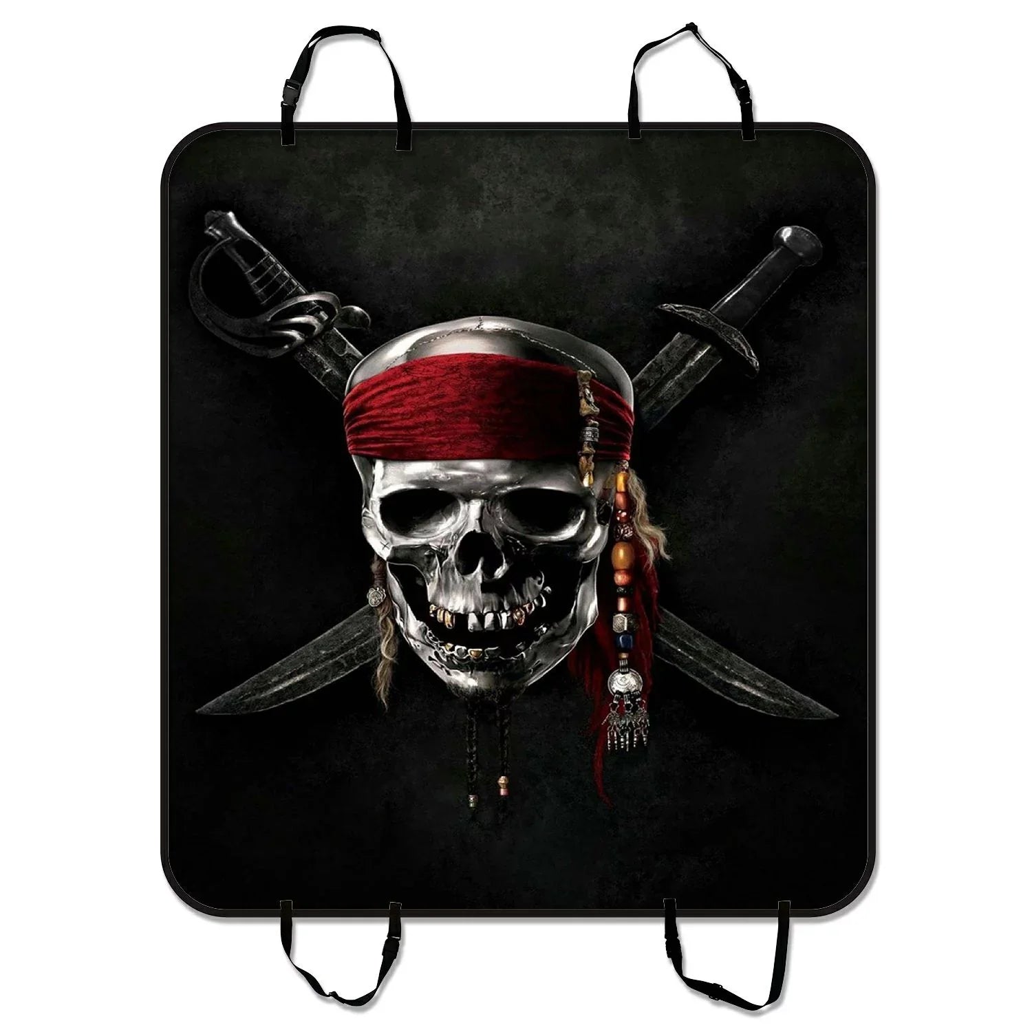 GCKG Pirate Pet Car Seat Wrap Dog Car Seat Mat Hammock Cargo Mat Trunk Mat For Cars Trucks and SUV 54x60 inches