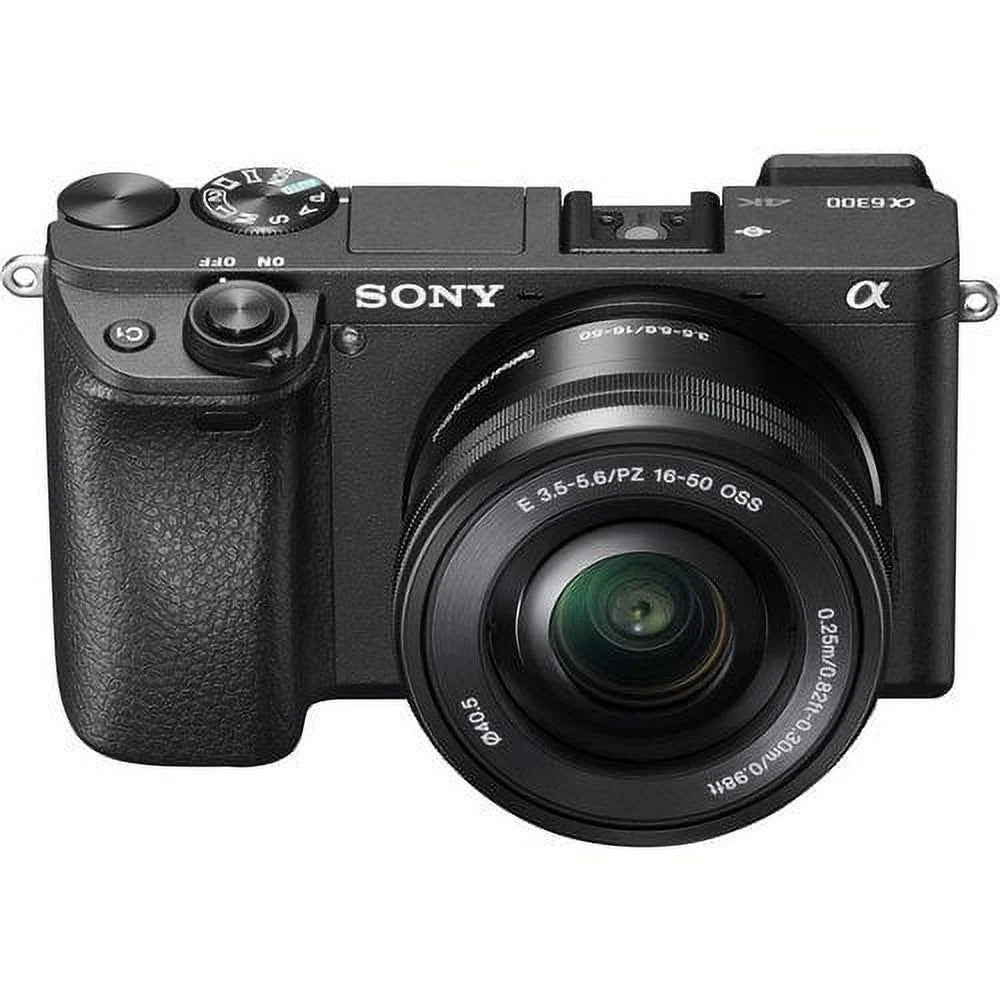 Sony Alpha a6300 Mirrorless Camera W/ 16-50mm Lens Black ILCE6300L/B W/ Soft Bag, Zhiyun-Tech WEEBILL Stabilizer, 2x Extra Batteries, Rode Mic, 2x 64GB Cards, 4K Monitor , Plus Essential Accessories