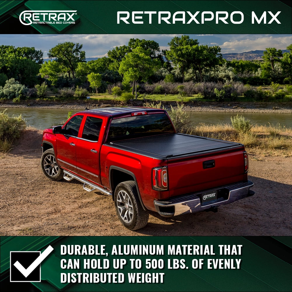 Retrax By Realtruck MX Retractable Truck Bed Tonneau Wrap | 80842 | Matching With Select 2007-2021 Toyota Tundra Regular & Double Cab with Deck Rail System 6' 7" Bed (78.7")