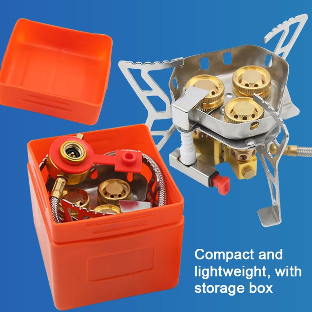 Tomshoo Windproof Backpacking Stove, 6800W High Gases, Adjustable Valve for Cooking Camping Picnic Hiking