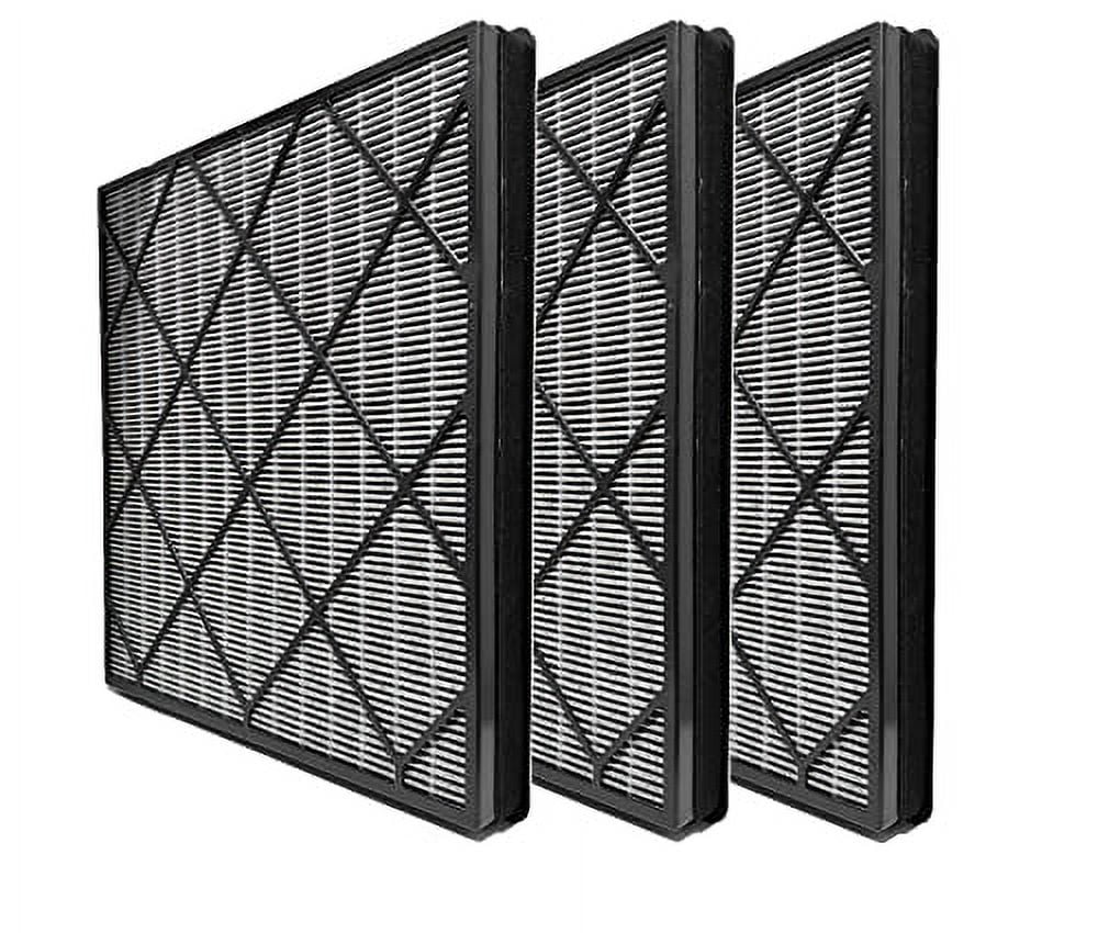 HE400 True HEPA Filter Replacement Activated Carbon Infused Advanced Odor Lock For Shark Air Purifier 4 Fan HE401 HE402 HE405, 3 Packs