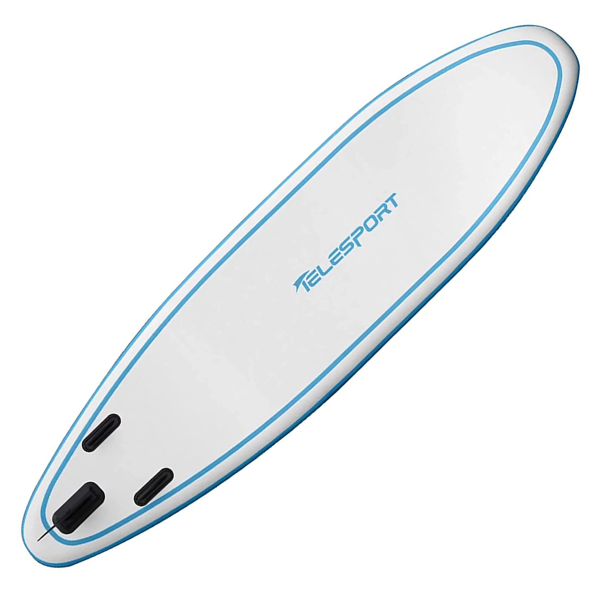 TELESPORT Paddle Boards Blowup SUP Paddleboard w/ Accessories, White & Blue