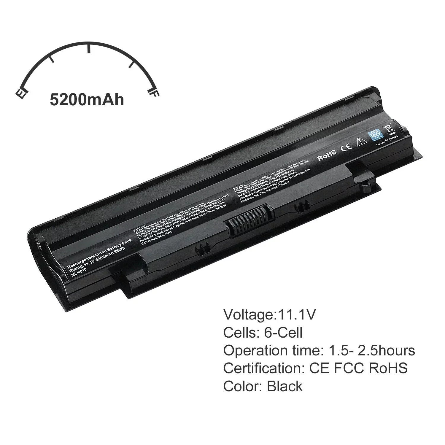 New Battery for Inspiron N4110 N4010 N5010 N7110 Vostro 1440 1450 1540 1550