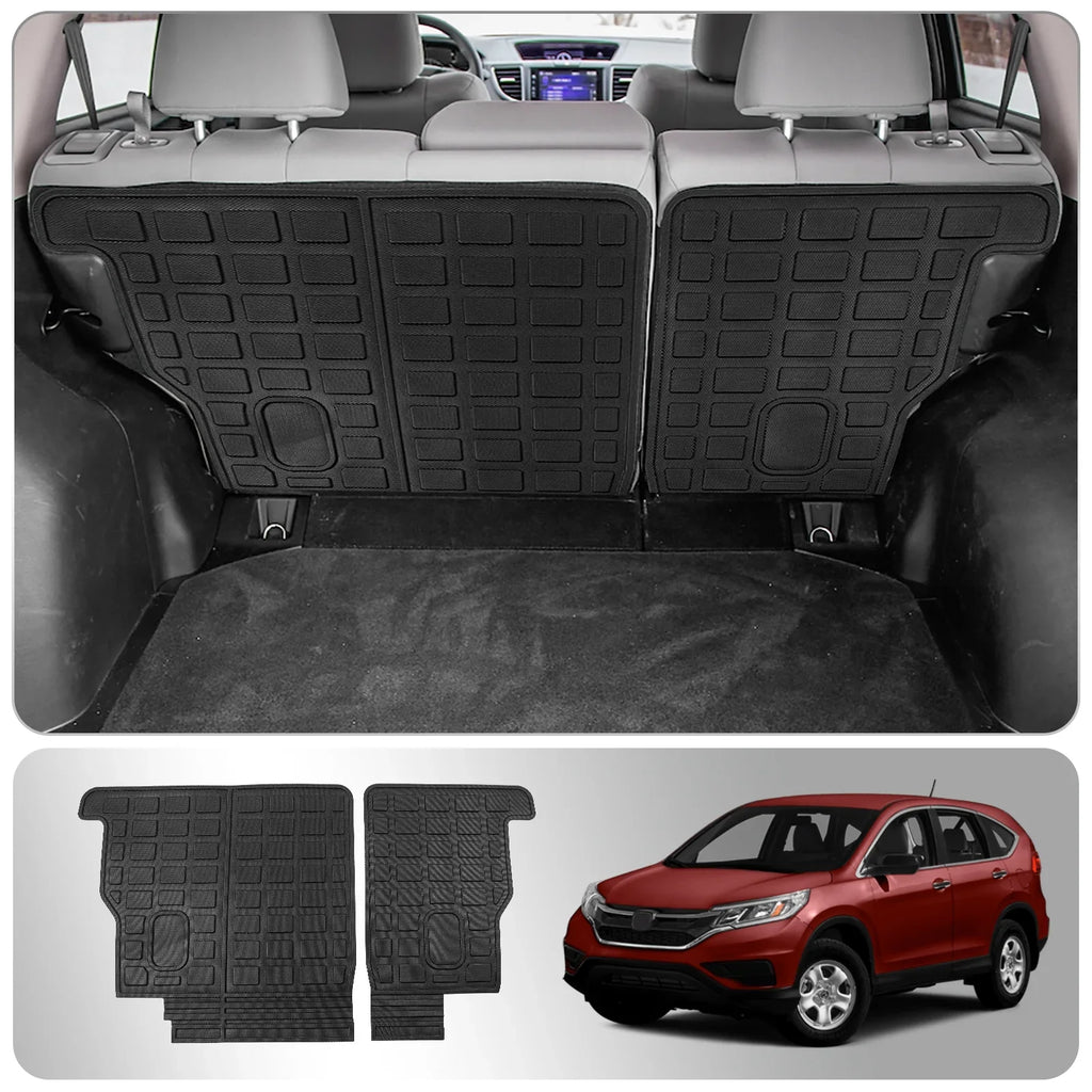 Fit 2012-2016 Honda CRV Back Seat Protector Cargo Liner Trunk Mat Backrest Mats 2015 CR-V Accessories