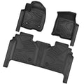 Ledkingdomus Floor Mats For 2019-2023 Chevy Silverado Crew Cab Floor Mats with Underseat Storage Box