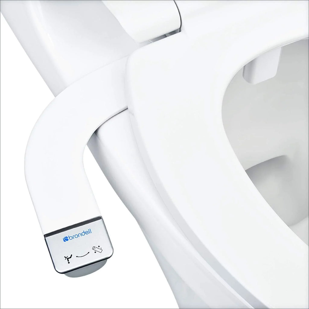 Brondell Thinline Simplespa SS-150 Non-Electric Bidet Attachment with Single Nozzle in White