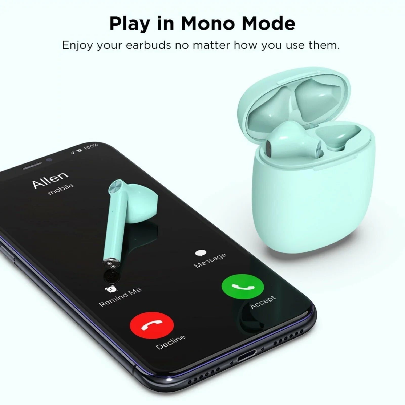 Wireless TWS Earphones for Google Pixel 7/Pro/6a/6/Pro Phones - Earbuds Headphones True Stereo Headset Hands-free Mic Charging Case Matching With Pixel 7/Pro/6a/6/Pro Models