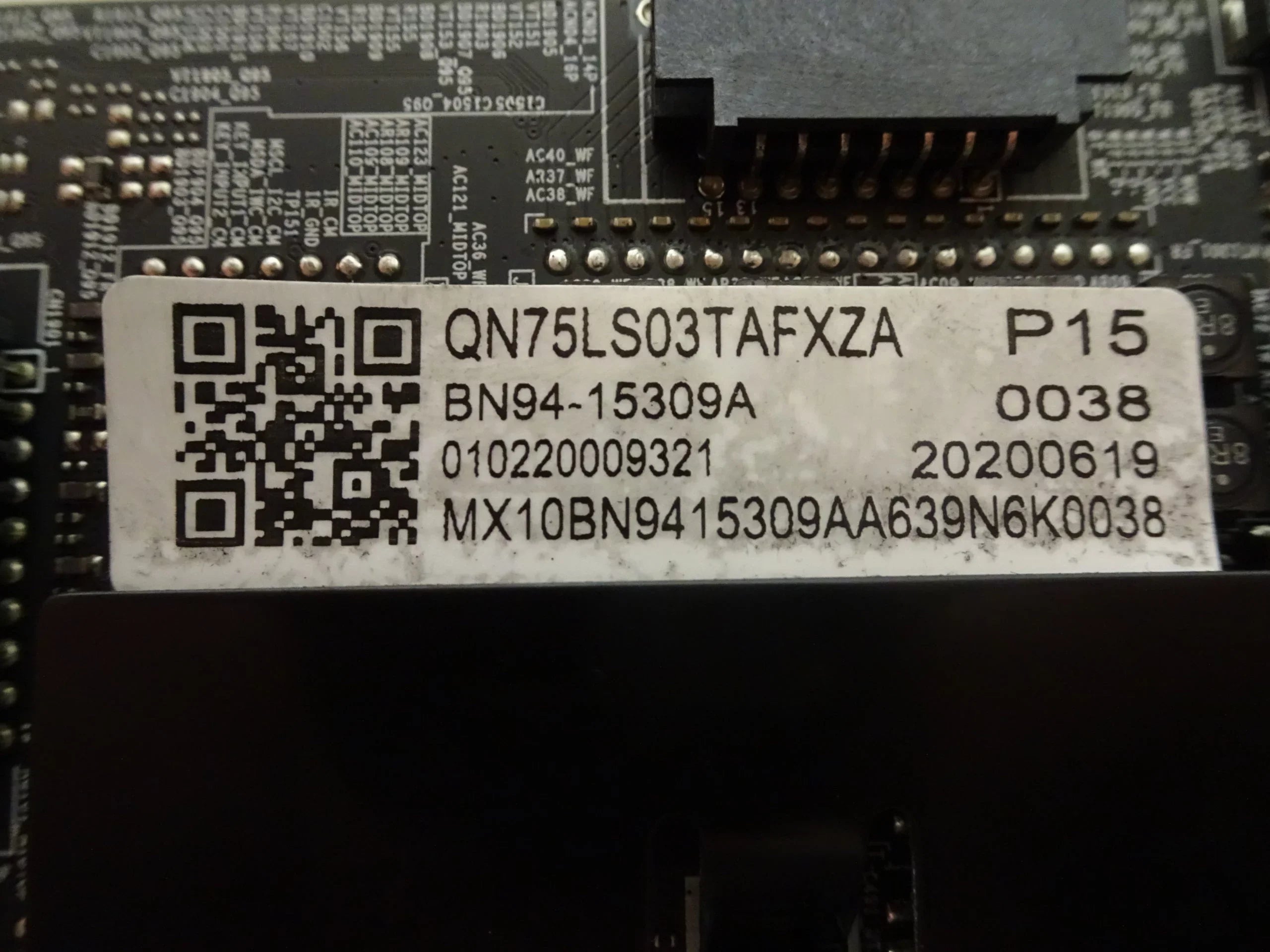 QN75LS03TAFXZA Main Board BN94-15309A
