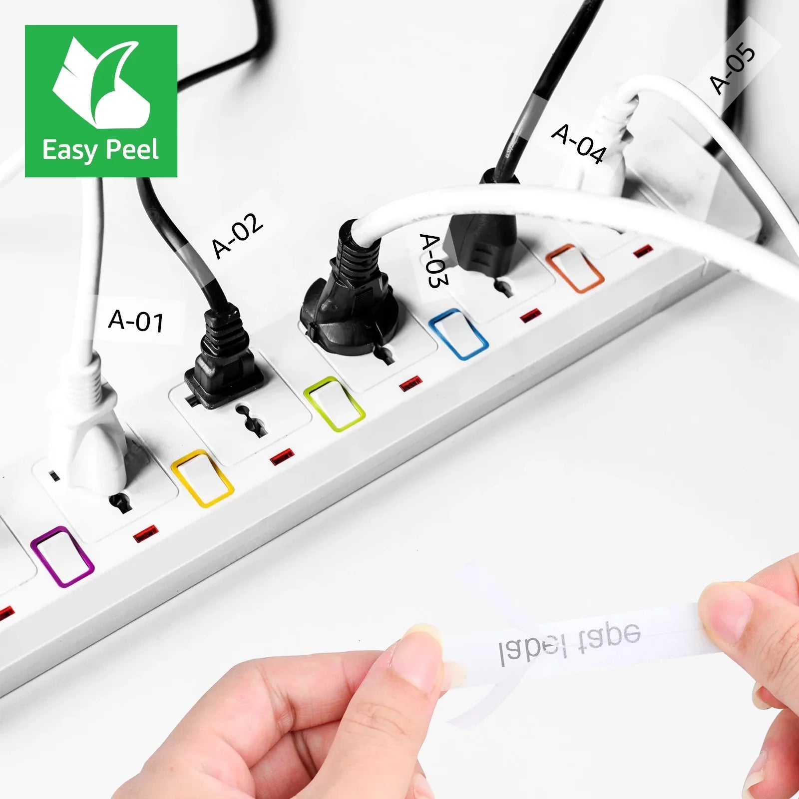 GREENCYCLE 4PK Suitable for Brother P-touch 12mm x 8m Black on Clear TZ TZe TZe-FX131 TZ-FX131 TZe-131 TZ-131 Flexible ID Cable Wire Label Tape