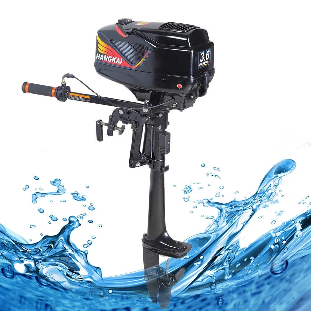 HANGKAI 2-Stroke 3.6HP Electric Outboard Motor Vessel Engine Water Cooling CDI sys