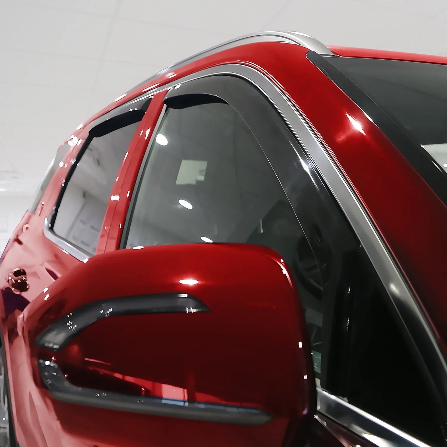 Voron Glass in-Channel Extra Resilient Rain Guards for Hyundai Palisade 2021-2024, Window Deflectors, Vent Window Visors, 4 Pieces - 220240