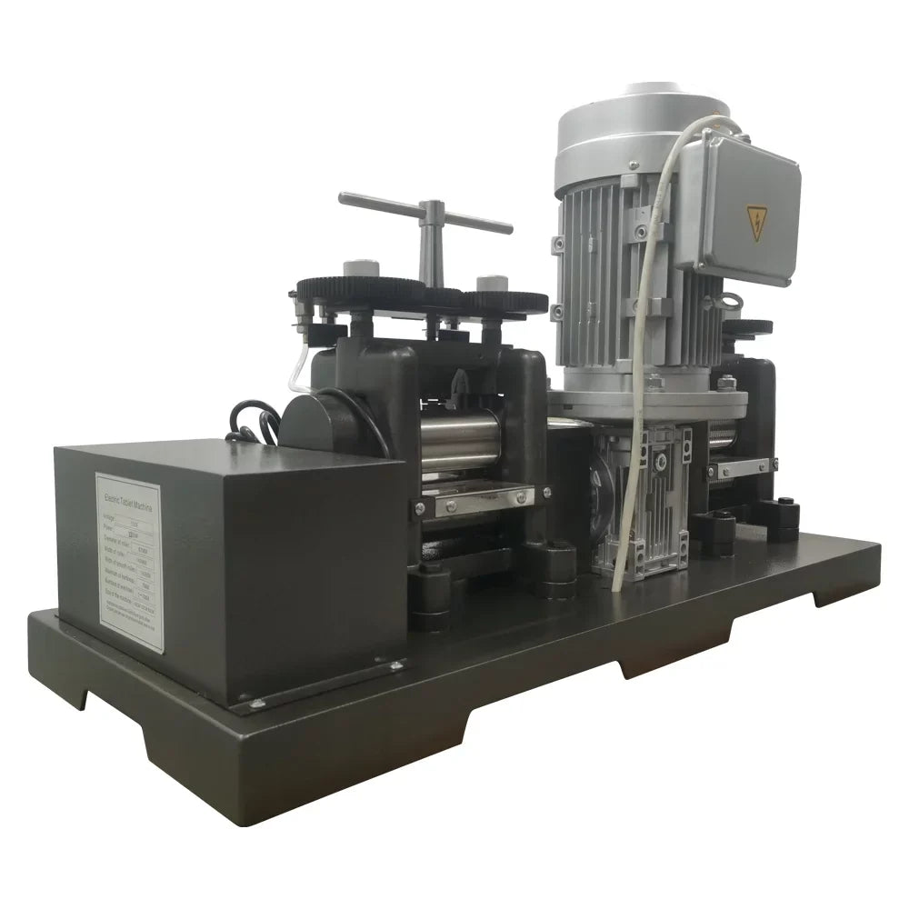 INTSUPERMAI Electric Rolling Mill Machine 3HP Double Head Jewelry Making Tool