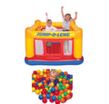 Intex Inflatable Jump-O-Lene Ball Pit Bounce House Play Set with 100 Balls