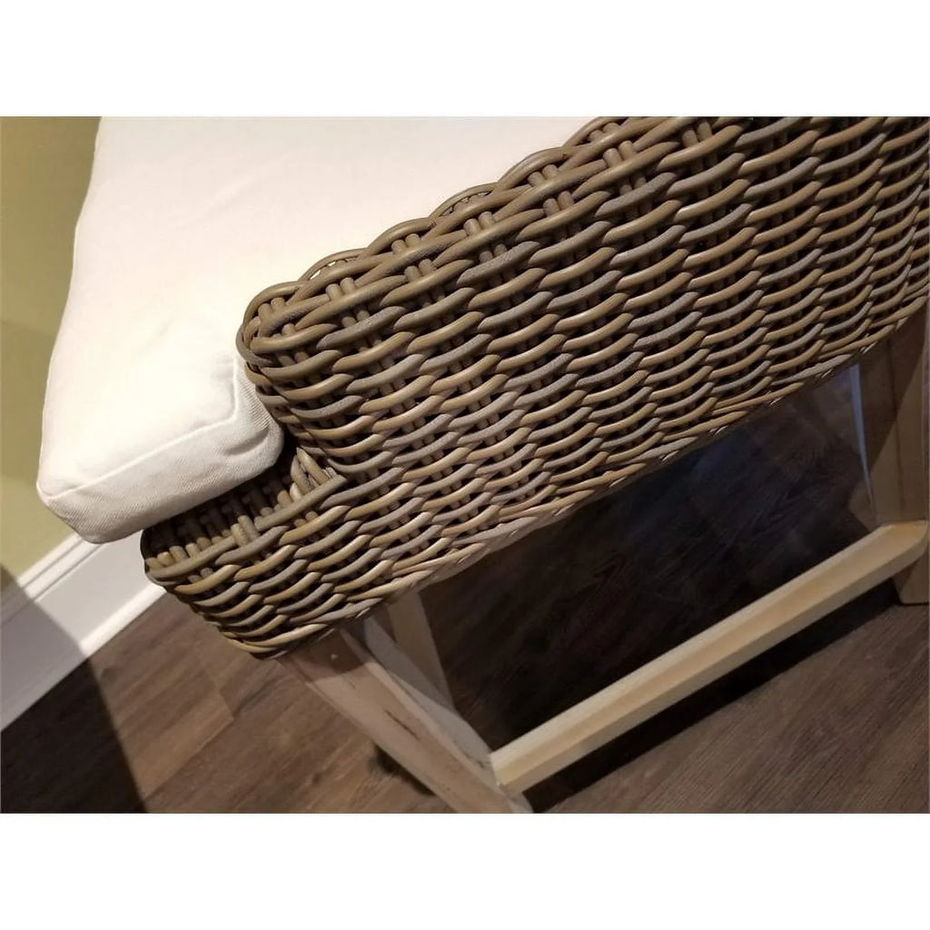 Padma's Plantation Alfresco Wicker Patio Counterstool in Kubu Gray