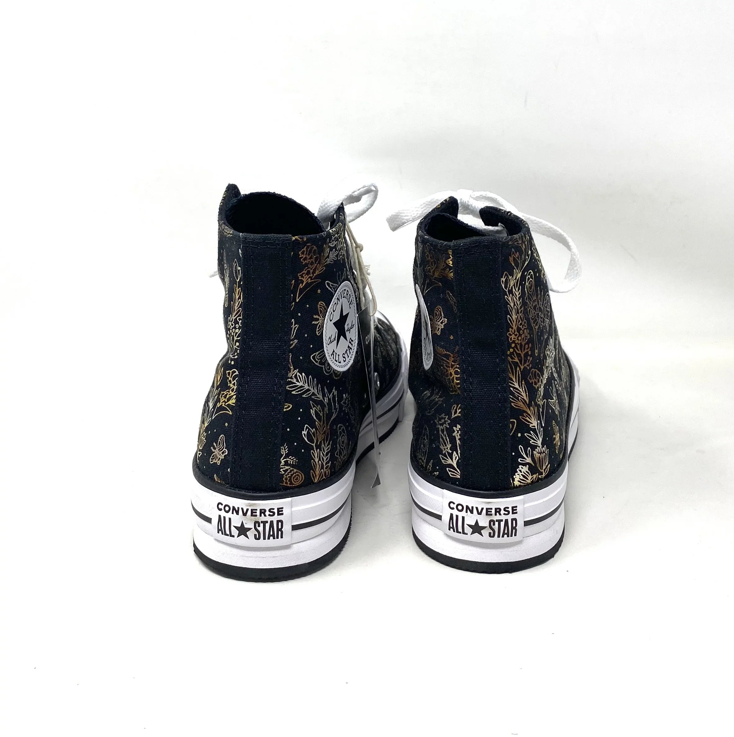 Converse CTAS Lift Platform High Top Black Women's Kids Canvas Sneakers A01511C