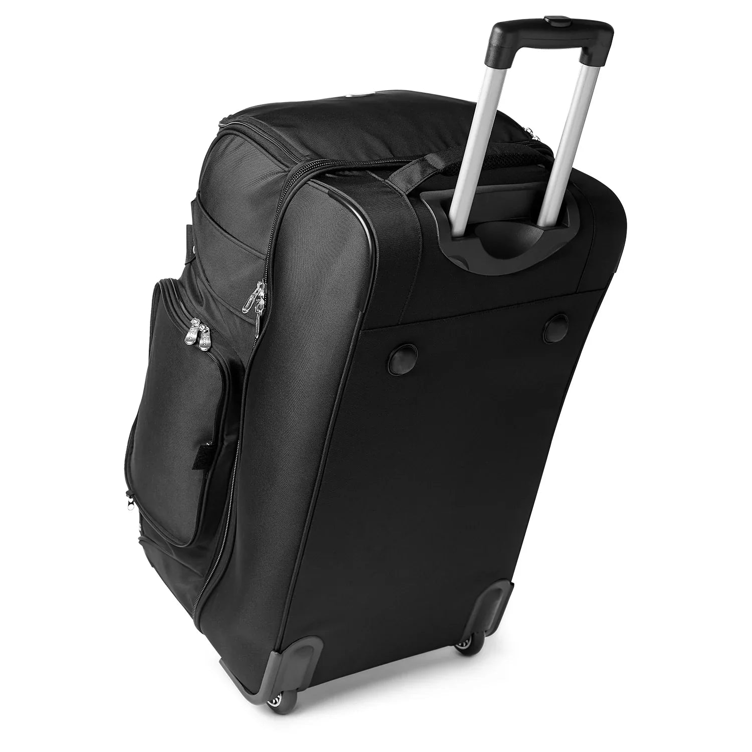 MOJO Ohio State Buckeyes Black 27'' 2-Wheel Drop Bottom Rolling Duffel Bag