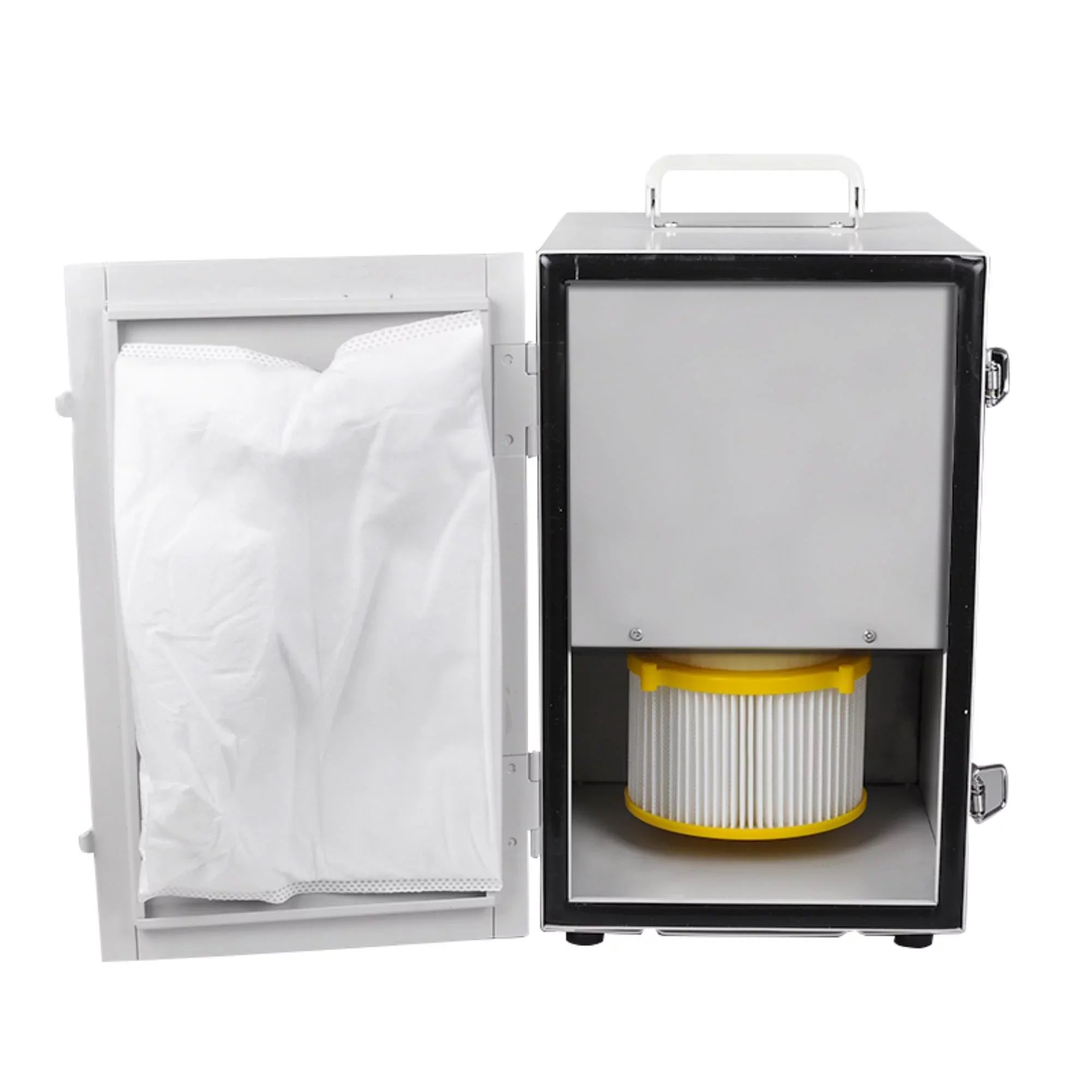 High-Performance 370W Dental Single-Row Dust Collector - Advanced Digital Vacuum Cleaner for Laboratory Use, Promoting Clean and Work Environment