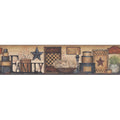 York Protection Country Keepsakes Family Shelf Border Wallpaper